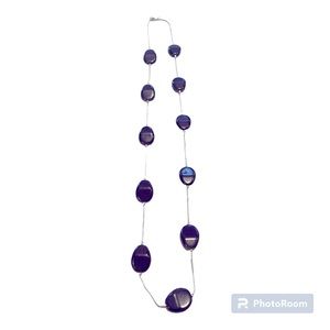 FREE with BUNDLE Purple and Silver Necklace